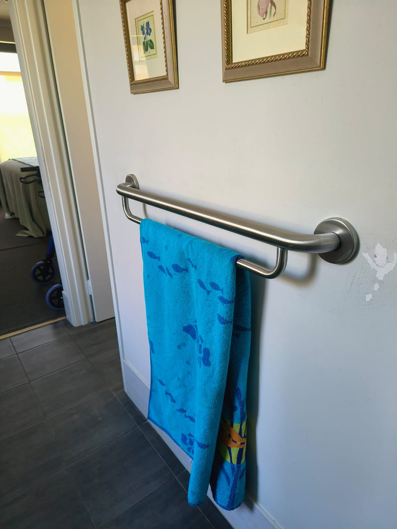 Grab rails installed for a senior in Perth to support independent living